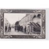 VARREDDES : 1914/18 - carte photo d'un obus de 75 resté dans l'entablement (militaire - guerre - moto) - très bon état