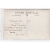 VARREDDES : 1914/18 - carte photo d'un obus de 75 resté dans l'entablement (militaire - guerre - moto) - très bon état