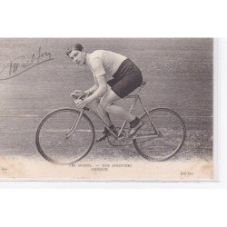 AUTOGRAPHE original du coureur cycliste CRESSON vers 1905 (les sports - nos sprinteurs - velo - ND) - très bon état