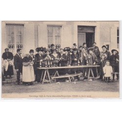 THOMERY : parrainage civil de Pierre Alexandre Ernest Léon YVON en 1910 - très bon état