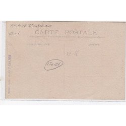 PARIS 14ème : carte photo de la boucherie charcuterie AUBERT (avenue d'Orleans) - très bon état