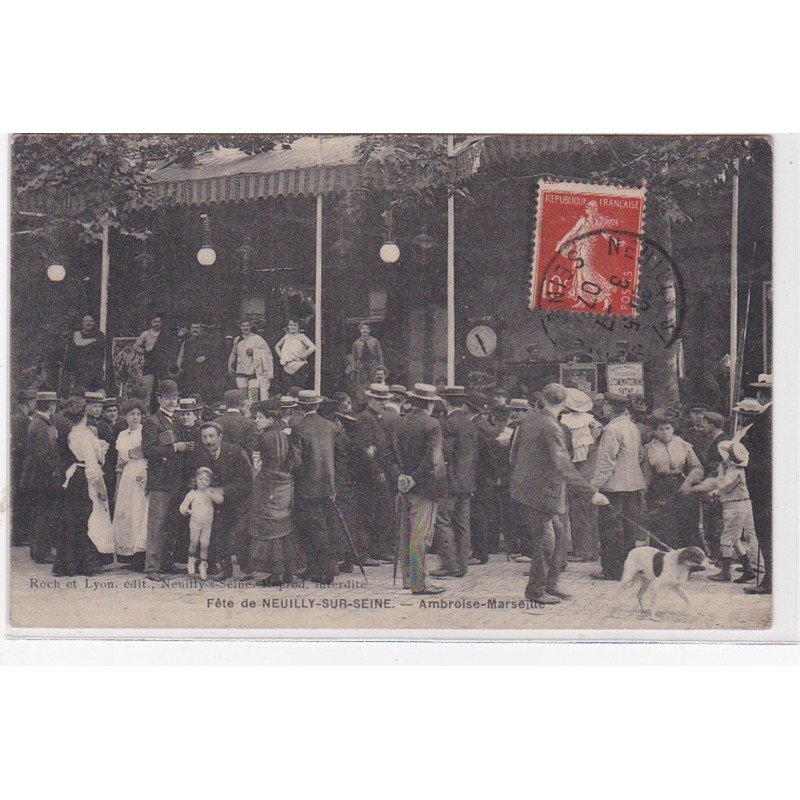 NEUILLY SUR SEINE : fêtes de Neuilly - le stand Ambroise Marseille - très bon état NEUILLY SUR SEINE : fêtes de Neuilly - le stand Ambroise Marseille - très bon état