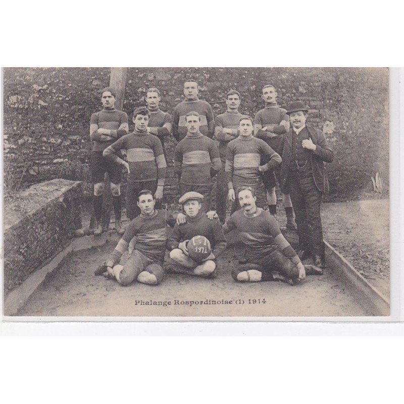 ROSPORDEN : club de football "la phalange rospordinoise" en 1914 - très bon état