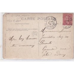 L'ILE ADAM : carte photo du magasin JAMETON (beurre oeuf fromage) - état