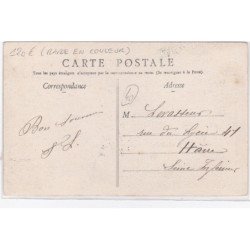 DANS LES LANDES : la marchande de sabots (rare en couleur) - très bon état