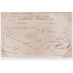 PARIS 6ème : carte photo du magasin de mode et chaussures "A Saint Germain des Prés" - très bon état