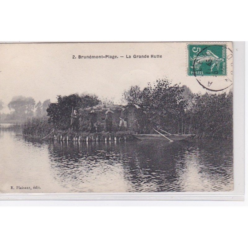 BRUNEMONT PLAGE : la grande hutte (chasse) - très bon état