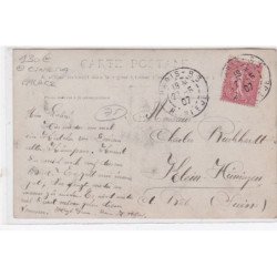 PARIS : carte photo du café DUPONT Jeune (JOUFFROY successeur) (CINEMA PALACE) - très bon état