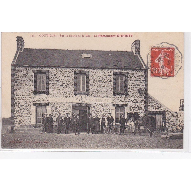 GOUVILLE : le restaurant CHRISTY - sur la route de la mer - très bon état