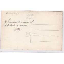 POTHIERES : carte photo du carnaval (char - ours déguisé - Jacquin fils - gendarmerie nationale) - très bon état