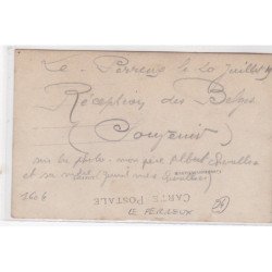 LE PERREUX SUR MARNE : carte photo de la reception des Belges (réfugiés guerre 14-18) - très bon état