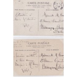 CLICHY LA GARENNE : lot de 2 cartes photos - très bon état