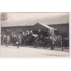 TOULOUSE : lot de 4 cartes photo des journées présidentielles (POINCARE ) - très bon état