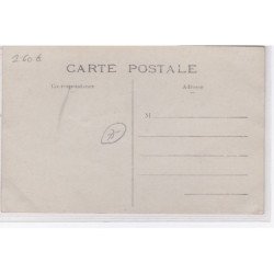 PARIS : carte photo d'un omnibus publicitaire pour la Dorure du Génie (or liquide instantané) - très bon état