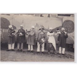 ARNIERES : carte photo des fêtes - subdivision des sapeurs pompiers - très bon état