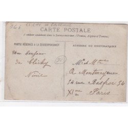 CLICHY LA GARENNE : carte photo d'une voiture à bras de boulangerie - très bon état