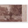 DAUNERY : carte photo du garde de la propriété (chien de chasse) - très bon état
