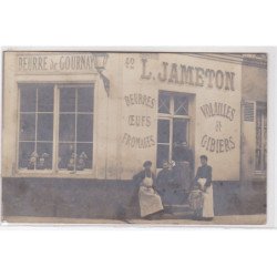 L'ISLE ADAM : catye photo de du magasin JAMETON (beurre oeufs fromages) - très bon état