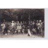 Carte photo d'une scène de chasse (photo Aubineau à THOMERY) - très bon état