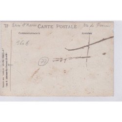 Carte photo d'une scène de chasse (photo Aubineau à THOMERY) - très bon état