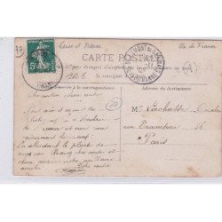 BEAUMONT DU GATINAIS (environs) : carte photo d'une scène de chasse - très bon état