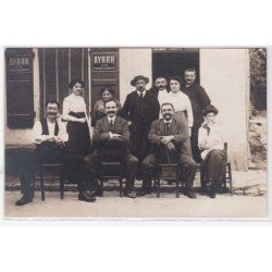 MORCENX ? : carte photo d'un café - très bon état