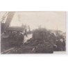 Environs de BORDEAUX : carte photo d'un accident de chemin de fer (TERPEREAU photo) (catastrophe) - très bon état