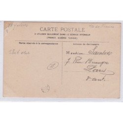 RAMBOUILLET : carte photo d'une chasse au faisans en foret (1905) - bon état (un coin plié)