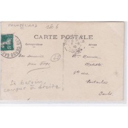 MONTBELIARD : carte photo de la droguerie, magasin de couleurs et vernis - très bon état