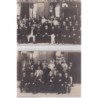 VERSAILLES : lot de 2 cartes photo du personnel de la société du Gaz  vers 1910 - très bon état