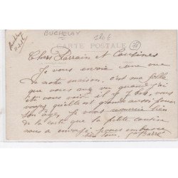 BUCHELAY : carte photo d'une boulangerie patisserie - très bon état