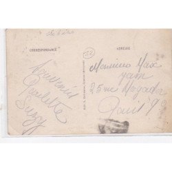 CRANSAC : la batteuse (agriculture - battage) - bon état (un coin plié)