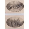 DROME : lot de 2 cartes photos de scènes de chasse (photo CHARVAT à GRAND SERRE)- bon état