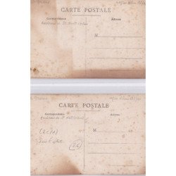 DROME : lot de 2 cartes photos de scènes de chasse (photo CHARVAT à GRAND SERRE)- bon état