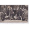 CERNAY : carte photo d'une partie de chasse (sanglier) - très bon état