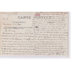 CHANTEMERLE : carte photo d'une partie de chasse en 1907 - très bon état