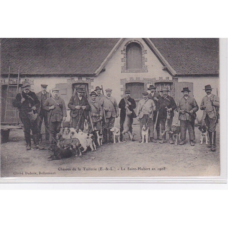 Chateau de la Tuilerie : la Saint Hubert en 1908 - état