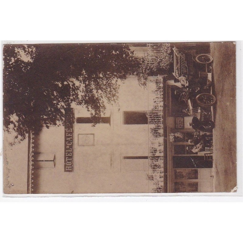 ARFONS : carte photo de l'hotel - café PECH - bon état