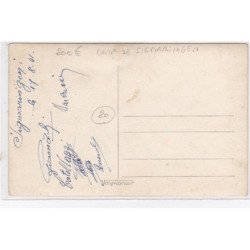 Carte photo d'un groupe de prisonniers corses au camp de SIGMARINGEN en 1941 - bon état