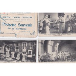 LE RAINCY : série complète de 10 cpa avec la pochette (abimée) Hopital Valère Lefebvre - kermesse 1916 - très bon état