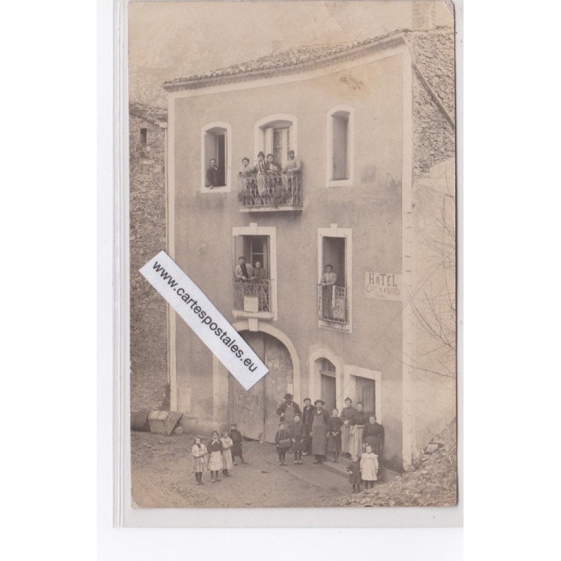 MADIERES : carte photo de l'hotel café du Nord - très bon état