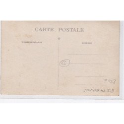 BLETTERANS : carte photo du café du champ de foire (chaux lourde et grasse) (vélo)- très bon état