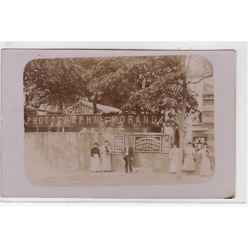 SURESNES : carte photo de l'atelier de photographie MORAND (12 boulevard de Versailles) - très bon état SURESNES : carte photo de l'atelier de photographie MORAND (12 boulevard de Versailles) - très bon état