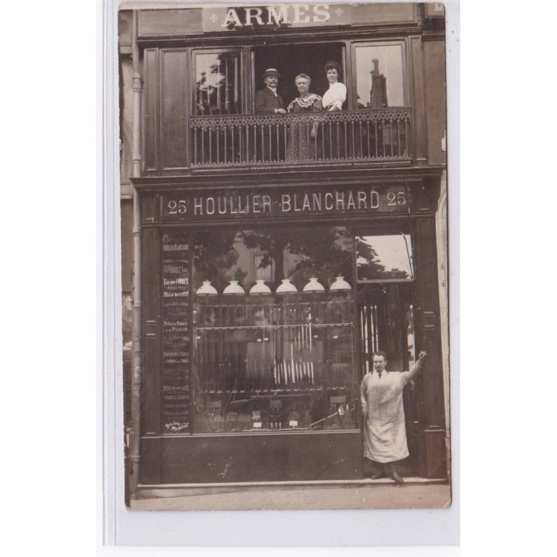 PARIS 8ème : magasin HOULLIER BLANCHARD au 25 cité Berryer - armes de chasse et de tir (armurerie) - très bon état