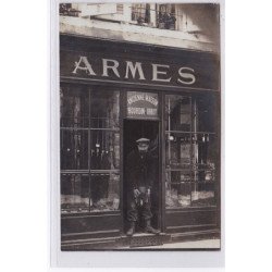 MARTIGNY LES BAINS : carte photo de l'armurerie CHASSEL (anciennement BOURDIN IRROY) chasse - très bon état