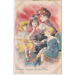 GALA HENRI MONNIER : carte postale illustrée par Emilie ROBIDA - bon état (traces d'album)