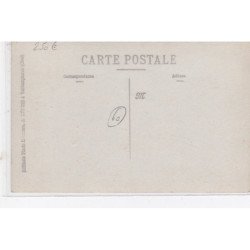Environs de VALDAMPIERRE : carte photo d'une fete foraine (balançoires - stand de jeu) - très bon état