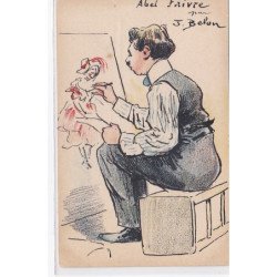 GALA HENRI MONNIER : carte postale illustrée par BELON (Abel Faivre) - très bon état