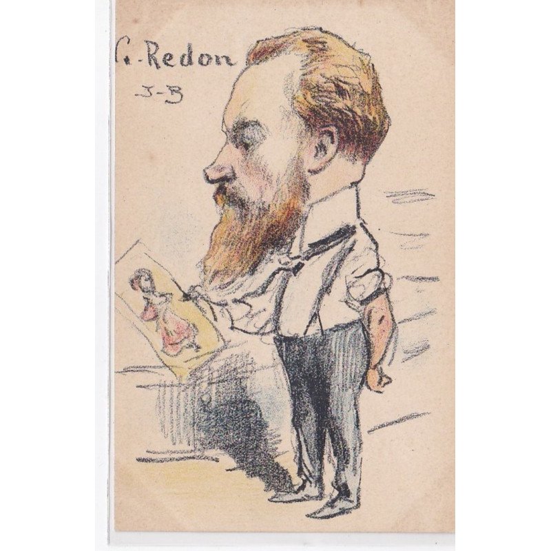 GALA HENRI MONNIER : carte postale illustrée par Redon - très bon état