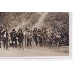CAUTERET : carte photo d'un retour de chasse à l'isard en 1928 - très bon état
